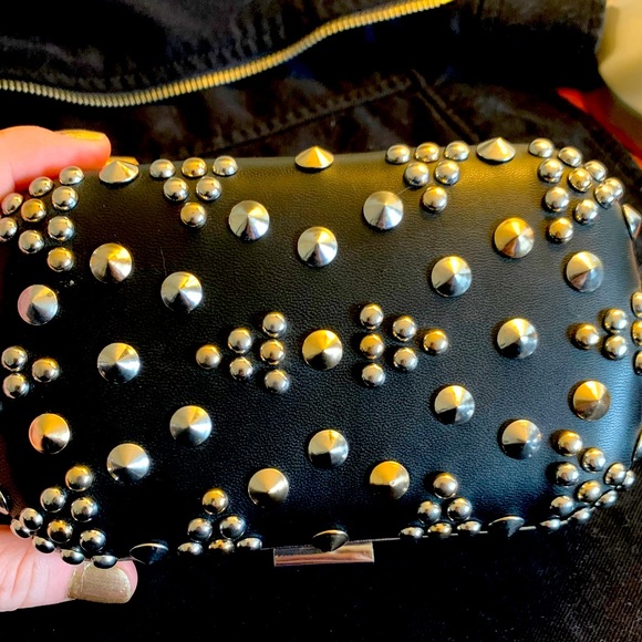 Express Studded Hard Case Clutch - Picture 1 of 5
